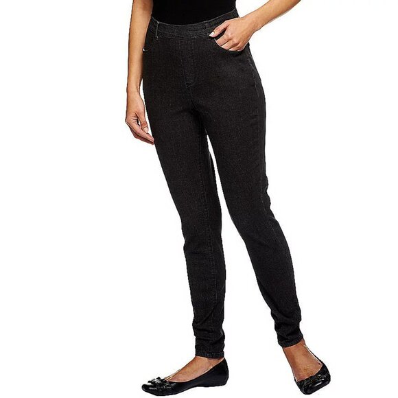 Denim & Co. Petite Classic Waist Stretch Jeggings  13571 - Picture 1 of 1